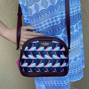 Kate Spade Sylvia Geo Birds Dome Crossbody Multi
